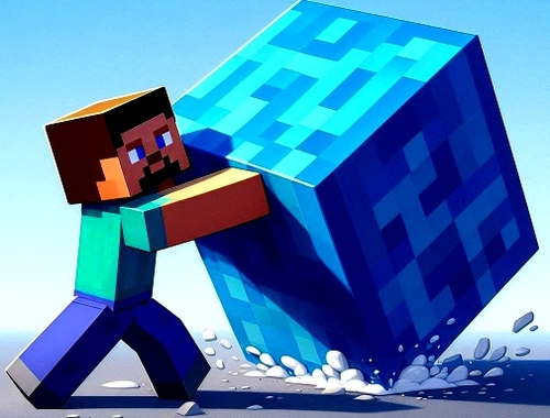 Žaidimas MineBlocks 3D labirintas  internete