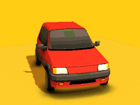 Žaidimas Slidus nusileidimas automobiliu  internete