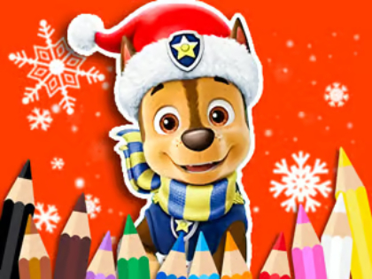 Žaidimas Spalvinimo knyga: „Paw Patrol Christmas“  internete