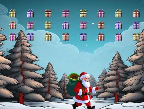 Žaidimas Space Invaders: Kalėdų leidimas  internete