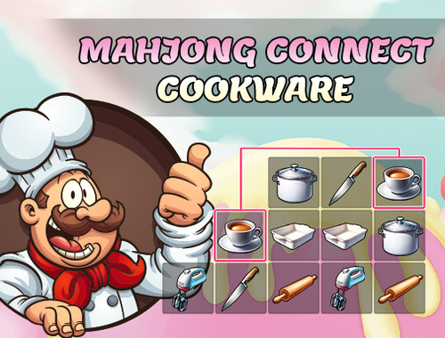 Žaidimas „Mahjong Connect“ virtuvės reikmenys  internete
