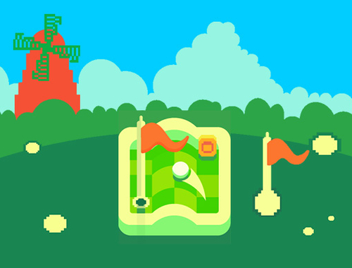 Žaidimas „Pixel Mini Golf“  internete