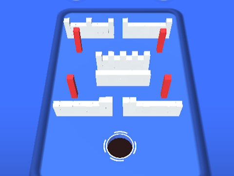 Žaidimas „Hole 3D“ spalvų bloko žaidimas  internete