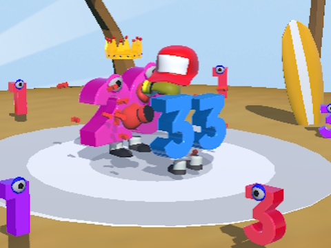 Žaidimas Skaičius paleisti 3D  internete
