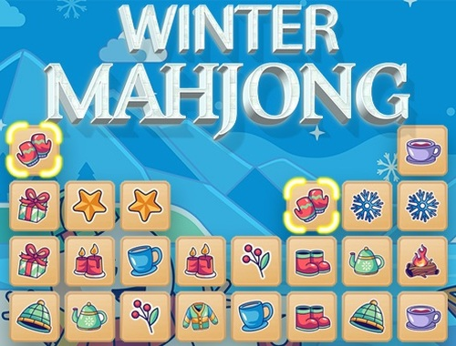 Žaidimas Žiema Mahjong  internete