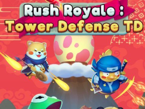 Žaidimas Rush Royale: bokšto gynyba TD  internete