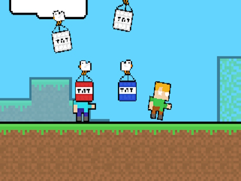 Žaidimas „Mcraft tnt 2“ žaidėjų žaidimas  internete