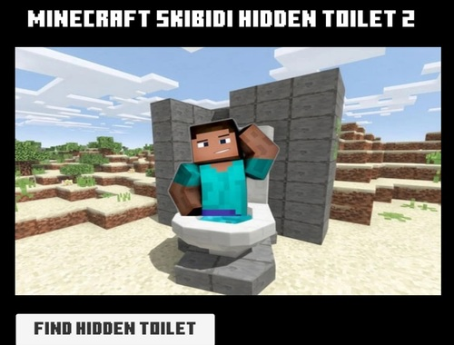 Žaidimas Minicraft Skibidi paslėptas tualetas 2  internete