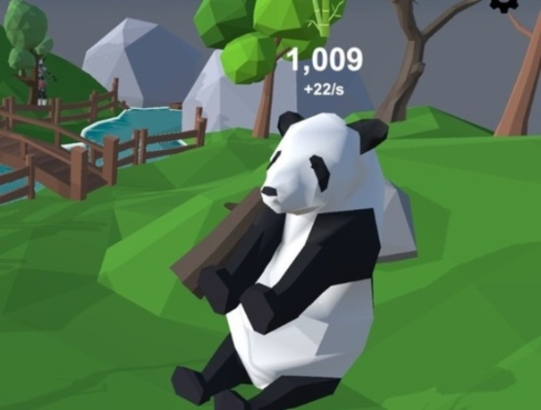 Žaidimas „Pandaclicker“  internete