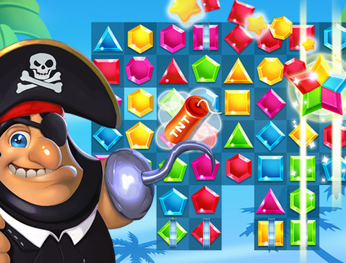 Žaidimas Piratai atitinka prarastą lobį  internete