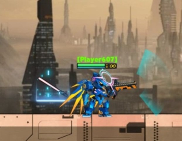 Žaidimas Karo robotų mūšio mech arena  internete