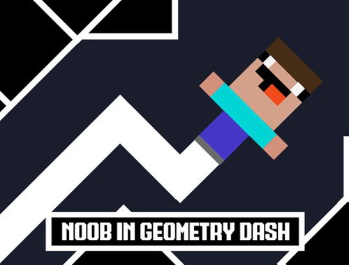 Žaidimas Noob geometrijos brūkšnyje  internete