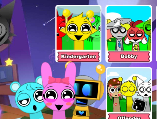 Žaidimas „Incredibox“ vakarėlis užšaldytas „Spunki Beat“  internete