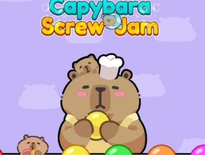 Žaidimas „Capybara“ varžtas  internete