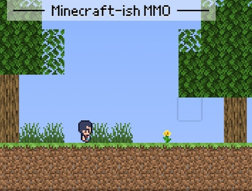 Žaidimas „Minecraft-ish MMO“  internete