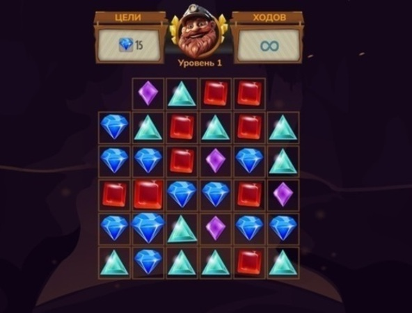 Žaidimas „Jewel Miner Quest“  internete
