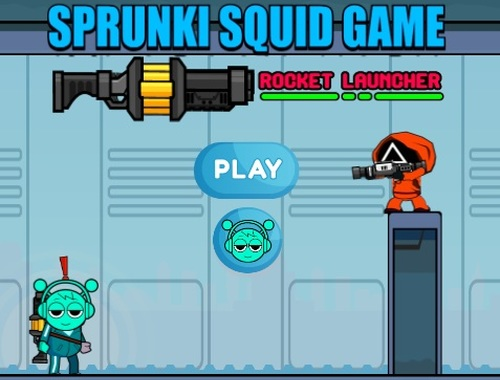 Žaidimas „Sprunki Squid Game Rocket Launcher“  internete