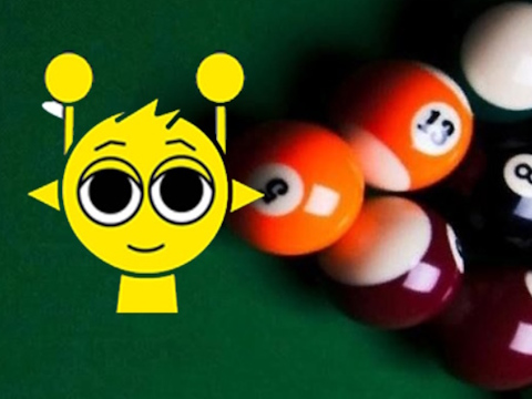 Žaidimas „Sprunki 2Players“ biliardas  internete