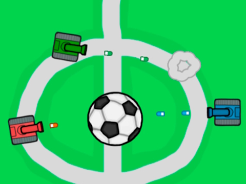 Žaidimas Tanko futbolo mūšis 1 2 3 4 žaidėjas  internete