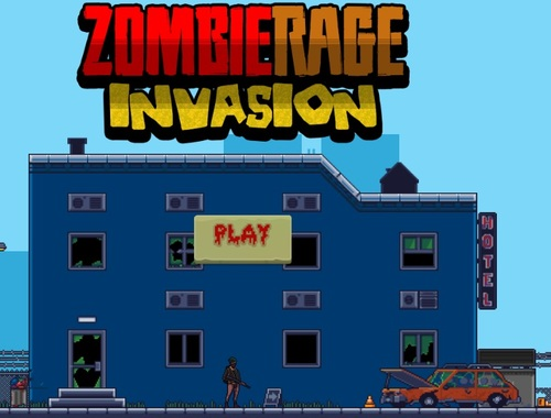 Žaidimas Zombių įniršio invazija  internete