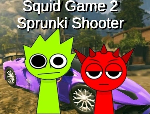 Žaidimas 2 kalmarų žaidimas „Sprunki Shooter“  internete