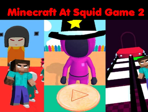 Žaidimas „Minecraft“ 2 kalmarų žaidime  internete