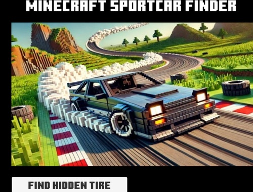 Žaidimas „Minecraft Sportcar Finder“  internete