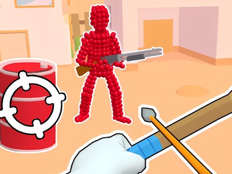 Žaidimas „Stickman Archer“: šaudyti strėlėmis raudonaisiais  internete