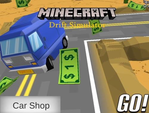 Žaidimas „Minecraft Drift“ treniruoklis  internete