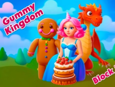 Žaidimas „Gummy Kingdom Block“ galvosūkis  internete