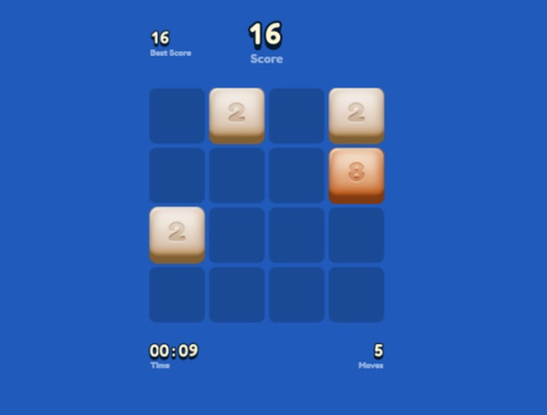 Žaidimas 2048 blokas  internete