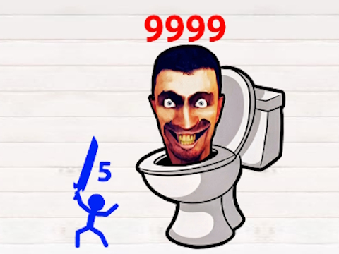 Žaidimas „Stickman Hero Skibidi“ bokšto gynyba  internete