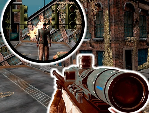 Žaidimas „Sniper 3D Zombie“  internete