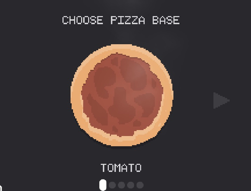 Žaidimas „Pixel Pizzeria“  internete