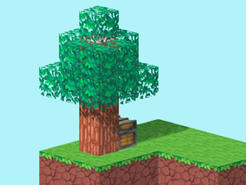 Žaidimas „SkyBlock 3D“: išgyvenimas  internete