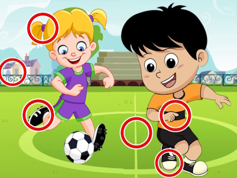 Žaidimas Futbolo skirtumai  internete