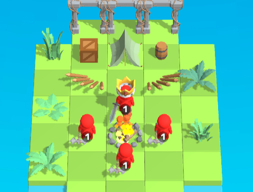 Žaidimas „Castle Wars“ ląstelių mūšis  internete