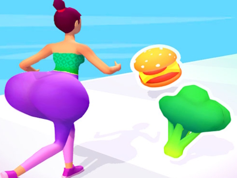 Žaidimas Twerk It! Kūno lenktynės 3D  internete