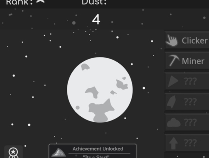 Žaidimas „Planet Clicker“ dulkių surinkėjas  internete