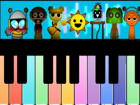 Žaidimas „Sprunki Piano Explorer“  internete