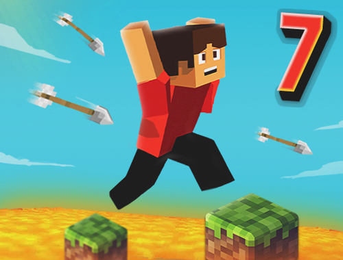 Žaidimas „Parkour“ 7 blokas  internete