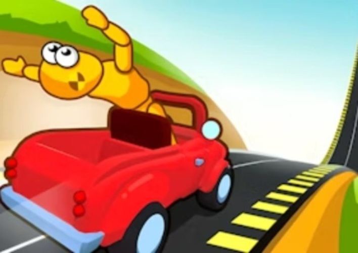 Žaidimas Automobilio avarijos testas nuokalnėje  internete