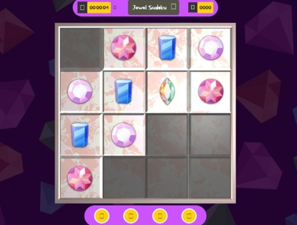 Žaidimas 3D brangakmenis sudoku  internete