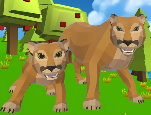 Žaidimas „Cougar Simulator“: didelės katės  internete