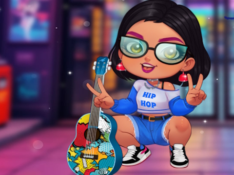 Žaidimas Stilinga hiphopo mergina  internete