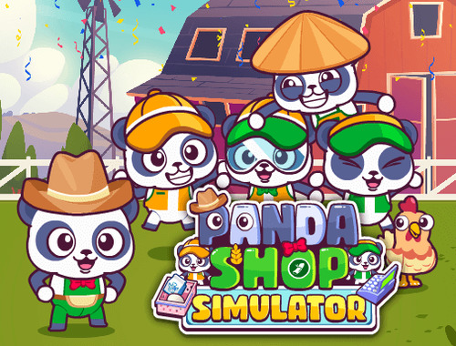 Žaidimas „Panda Shop Simulator“  internete