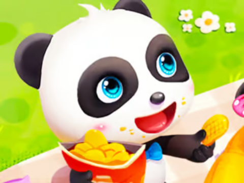 Žaidimas Jigsaw dėlionė: kūdikio panda pavasario piknikas  internete