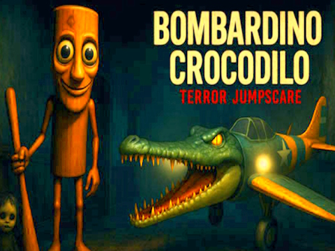 Žaidimas Bombardino Crocodilo teroro šuoliai  internete
