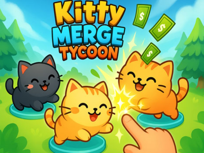 Žaidimas Kitty Merge Tycoon internete