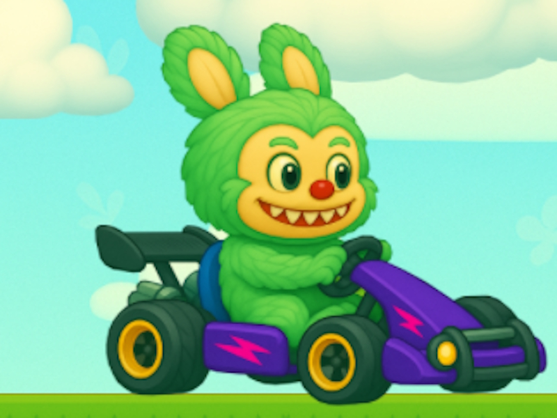 Žaidimas Labubu Gokartas internete